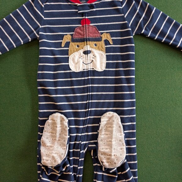 Bundle of Carter's Boy's Full-zip, Fleece, Footed Pajamas 5T 💙 - Picture 2 of 11